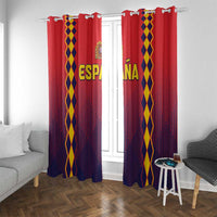 Spain 2024 Football Window Curtain Go Champions La Roja Simple Style LT05 - Wonder Print Shop