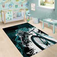 Cycologist Cycling Area Rug Grunge Style - Wonder Print Shop