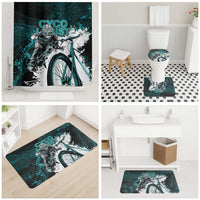 Cycologist Cycling Bathroom Set Grunge Style - Wonder Print Shop