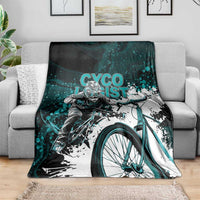 Cycologist Cycling Blanket Grunge Style - Wonder Print Shop