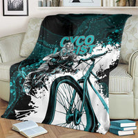 Cycologist Cycling Blanket Grunge Style - Wonder Print Shop