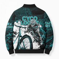 Cycologist Cycling Bomber Puffer Jacket Grunge Style - Wonder Print Shop