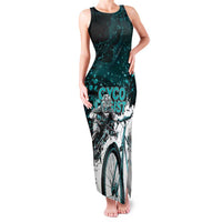 Cycologist Cycling Family Matching Tank Maxi Dress and Hawaiian Shirt Grunge Style - Wonder Print Shop