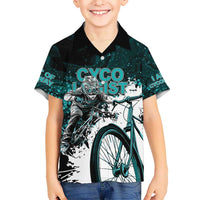 Cycologist Cycling Kid Hawaiian Shirt Grunge Style - Wonder Print Shop