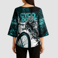 Cycologist Cycling Kimono Sleeve Blouse Grunge Style - Wonder Print Shop