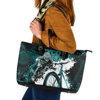 Cycologist Cycling Leather Tote Bag Grunge Style - Wonder Print Shop