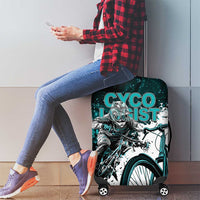 Cycologist Cycling Luggage Cover Grunge Style - Wonder Print Shop