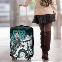 Cycologist Cycling Luggage Cover Grunge Style - Wonder Print Shop