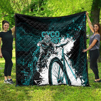Cycologist Cycling Quilt Grunge Style - Wonder Print Shop