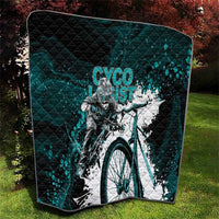 Cycologist Cycling Quilt Grunge Style - Wonder Print Shop