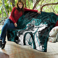 Cycologist Cycling Quilt Grunge Style - Wonder Print Shop