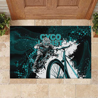 Cycologist Cycling Rubber Doormat Grunge Style - Wonder Print Shop