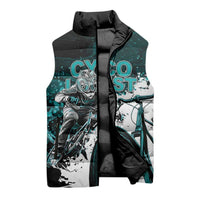 Cycologist Cycling Sleeveless Puffer Jacket Grunge Style - Wonder Print Shop