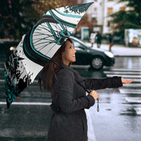 Cycologist Cycling Umbrella Grunge Style - Wonder Print Shop