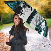 Cycologist Cycling Umbrella Grunge Style - Wonder Print Shop