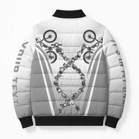 Cycling Bomber Puffer Jacket Its In My DNA - Wonder Print Shop