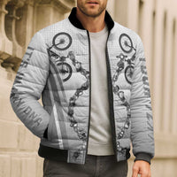 Cycling Bomber Puffer Jacket Its In My DNA - Wonder Print Shop