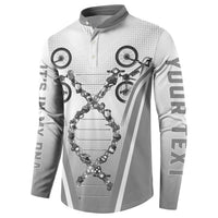 Personalized Cycling Button Sweatshirt Its In My DNA - Wonder Print Shop