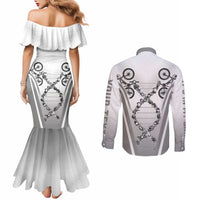 Personalized Cycling Couples Matching Mermaid Dress and Long Sleeve Button Shirt Its In My DNA - Wonder Print Shop
