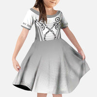 Personalized Cycling Family Matching Long Sleeve Bodycon Dress and Hawaiian Shirt Its In My DNA - Wonder Print Shop