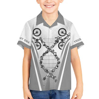 Personalized Cycling Kid Hawaiian Shirt Its In My DNA - Wonder Print Shop