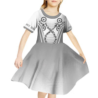 Personalized Cycling Kid Short Sleeve Dress Its In My DNA - Wonder Print Shop