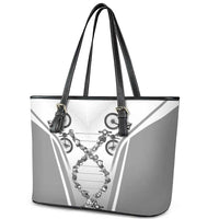 Personalized Cycling Leather Tote Bag Its In My DNA - Wonder Print Shop