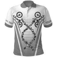 Personalized Cycling Polo Shirt Its In My DNA - Wonder Print Shop