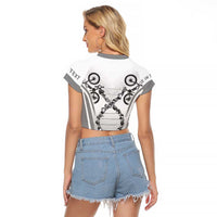 Personalized Cycling Raglan Cropped T Shirt Its In My DNA - Wonder Print Shop