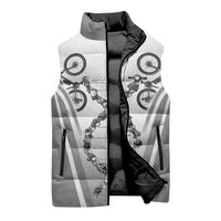 Cycling Sleeveless Puffer Jacket Its In My DNA - Wonder Print Shop