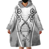 Personalized Cycling Wearable Blanket Hoodie Its In My DNA - Wonder Print Shop