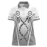 Personalized Cycling Women Polo Shirt Its In My DNA - Wonder Print Shop