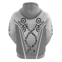 Personalized Cycling Zip Hoodie Its In My DNA - Wonder Print Shop