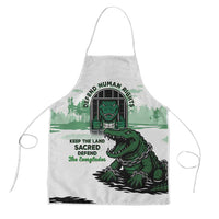 Alligator Alcatraz Defend Human Rights Apron Defend The Everglades - Wonder Print Shop