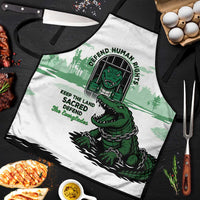 Alligator Alcatraz Defend Human Rights Apron Defend The Everglades - Wonder Print Shop