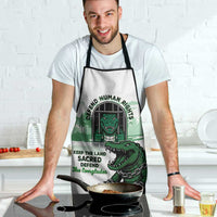 Alligator Alcatraz Defend Human Rights Apron Defend The Everglades - Wonder Print Shop