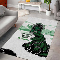 Alligator Alcatraz Defend Human Rights Area Rug Defend The Everglades - Wonder Print Shop