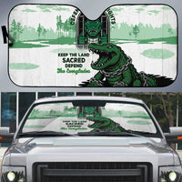 Alligator Alcatraz Defend Human Rights Auto Sun Shade Defend The Everglades - Wonder Print Shop