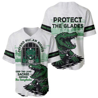 Alligator Alcatraz Defend Human Rights Baseball Jersey Defend The Everglades - Wonder Print Shop