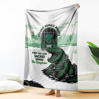 Alligator Alcatraz Defend Human Rights Blanket Defend The Everglades - Wonder Print Shop