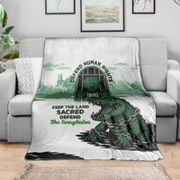 Alligator Alcatraz Defend Human Rights Blanket Defend The Everglades - Wonder Print Shop