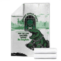 Alligator Alcatraz Defend Human Rights Blanket Defend The Everglades - Wonder Print Shop