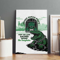 Alligator Alcatraz Defend Human Rights Canvas Wall Art Defend The Everglades - Wonder Print Shop