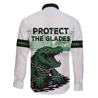 Alligator Alcatraz Defend Human Rights Family Matching Long Sleeve Bodycon Dress and Hawaiian Shirt Defend The Everglades - Wonder Print Shop