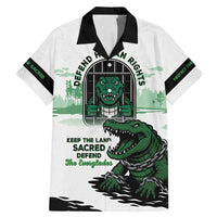 Alligator Alcatraz Defend Human Rights Family Matching Mermaid Dress and Hawaiian Shirt Defend The Everglades - Wonder Print Shop