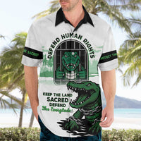 Alligator Alcatraz Defend Human Rights Hawaiian Shirt Defend The Everglades - Wonder Print Shop