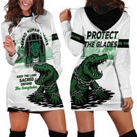 Alligator Alcatraz Defend Human Rights Hoodie Dress Defend The Everglades - Wonder Print Shop
