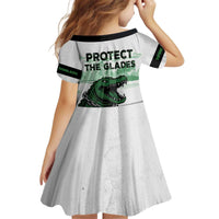 Alligator Alcatraz Defend Human Rights Kid Short Sleeve Dress Defend The Everglades - Wonder Print Shop