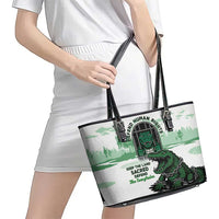 Alligator Alcatraz Defend Human Rights Leather Tote Bag Defend The Everglades - Wonder Print Shop