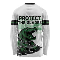 Alligator Alcatraz Defend Human Rights Long Sleeve Shirt Defend The Everglades - Wonder Print Shop